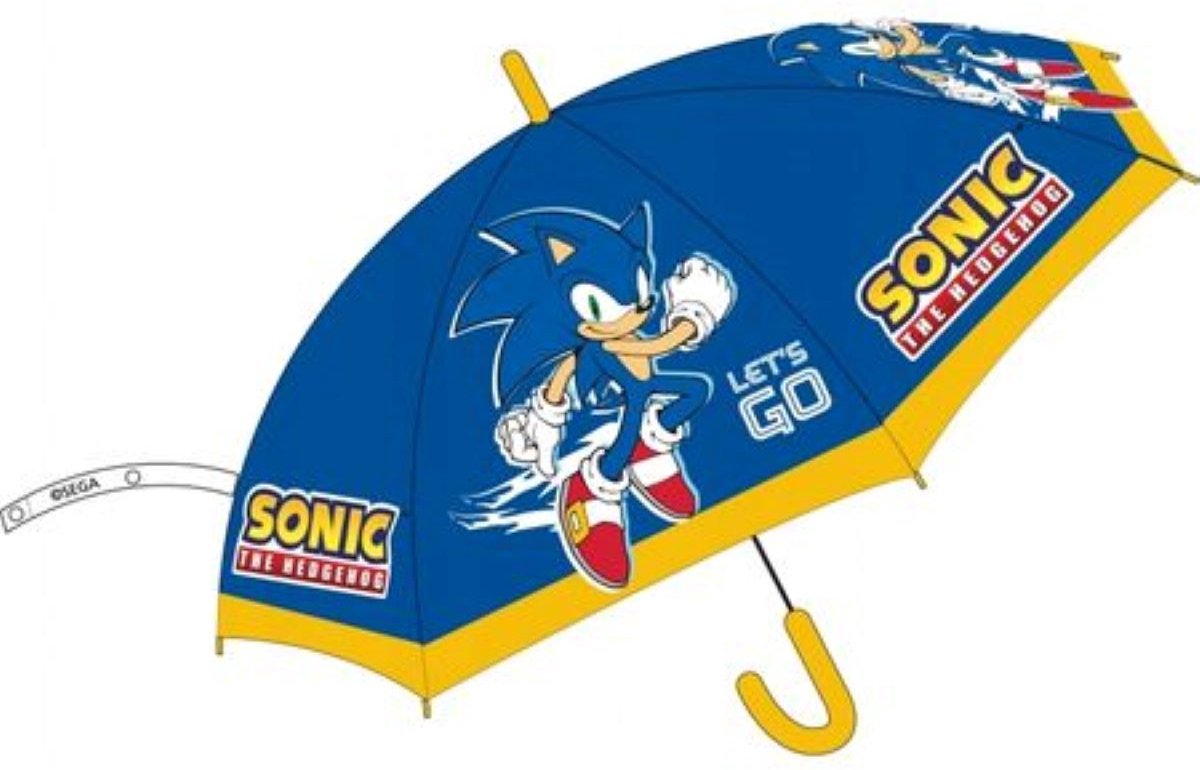 Sonic Paraplu - Kinderparaplu - Geel/ Blauw