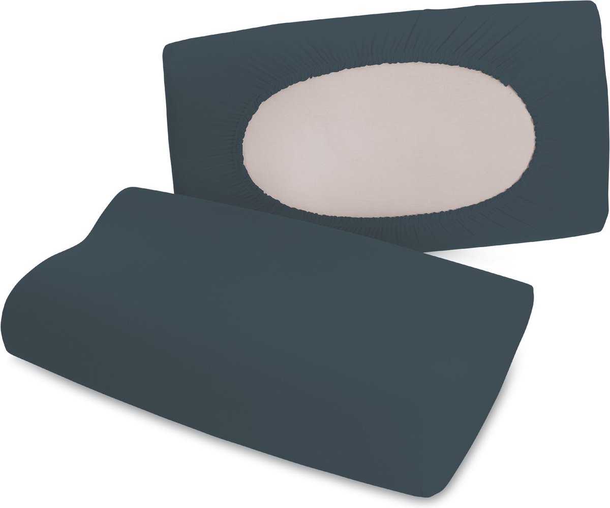 Schlafgut Pure flexible Kussensloop S-XL 556 Grey Deep