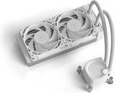 EKWB EK-Nucleus AIO CR240 Lux D-RGB White - Vloeistof-koelsysteem - afmeting radiator 240mm - voor Intel LGA 1700, 115x, 1200, 2011, 2011-3, 2066 - AMD AM5, AM4 - 3 x 120 mm PMW RGB fans - Koper, Aluminium - wit