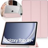 iMoshion Tablet Hoes Geschikt voor Samsung Galaxy Tab A9 Plus - iMoshion Trifold Hardcase Bookcase - Roze