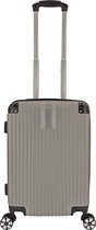SB Travelbags Handbagage koffer 55cm 4 dubbele wielen trolley - Grijs