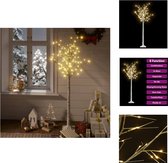 vidaXL Saule - Plastique - 150 cm - LED - Wit - Warmwit - IP44 - Sapin de Noël décoratif