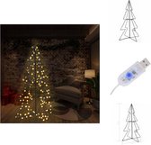 vidaXL Éclairage de sapin de Noël - LED - 160 LED - 78 x 120 cm - Résistant à l'eau - Arbre de Noël décoratif