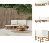 vidaXL Ensemble de jardin en Bamboe - Elegant - Ensemble de salon - Différentes tailles - Ken - Matériau durable - Ensemble de jardin