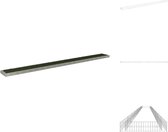 vidaXL Schanskorf Plantenbak - 1000 x 100 x 20 cm - Gegalvaniseerd staal - Bloempot