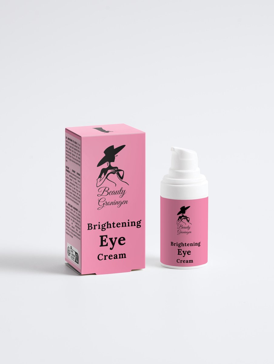 Beauty Groningen Brightening Eye Cream - Voor Stralende Ogen! 100% Natuurlijke oorsprong - Verhelderende Oogcrème