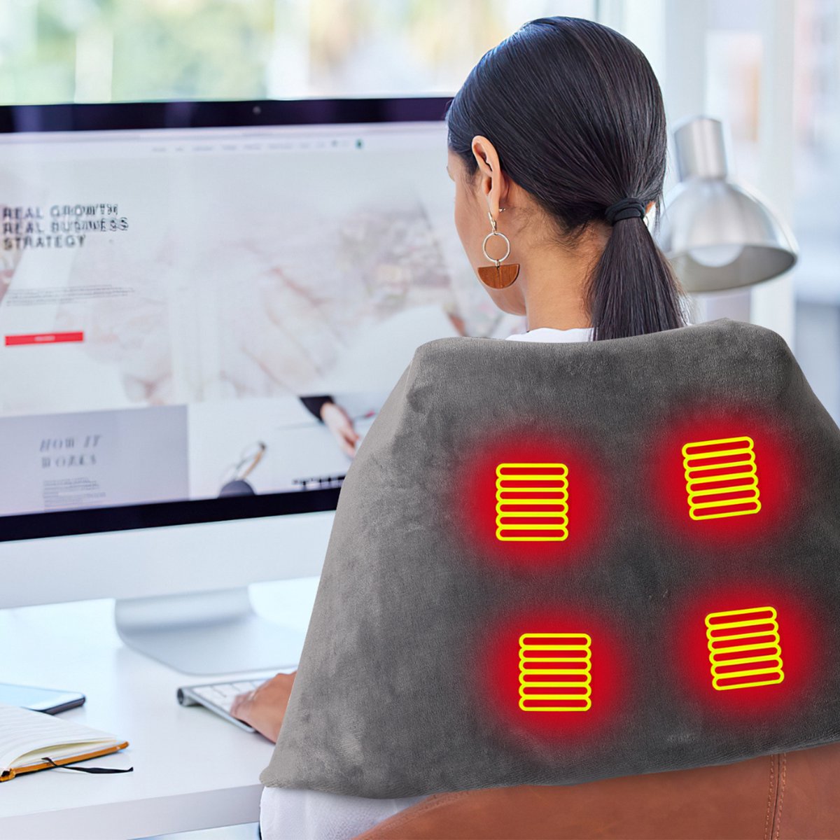 Actania Elektrische Onderdeken 45x80cm met Thermostaat en 3 Warmtestanden - afbeelding 3