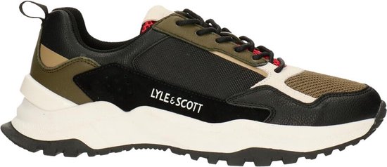 Lyle & Scott - Sneaker - Male - Black - Olive - 44 - Sneakers