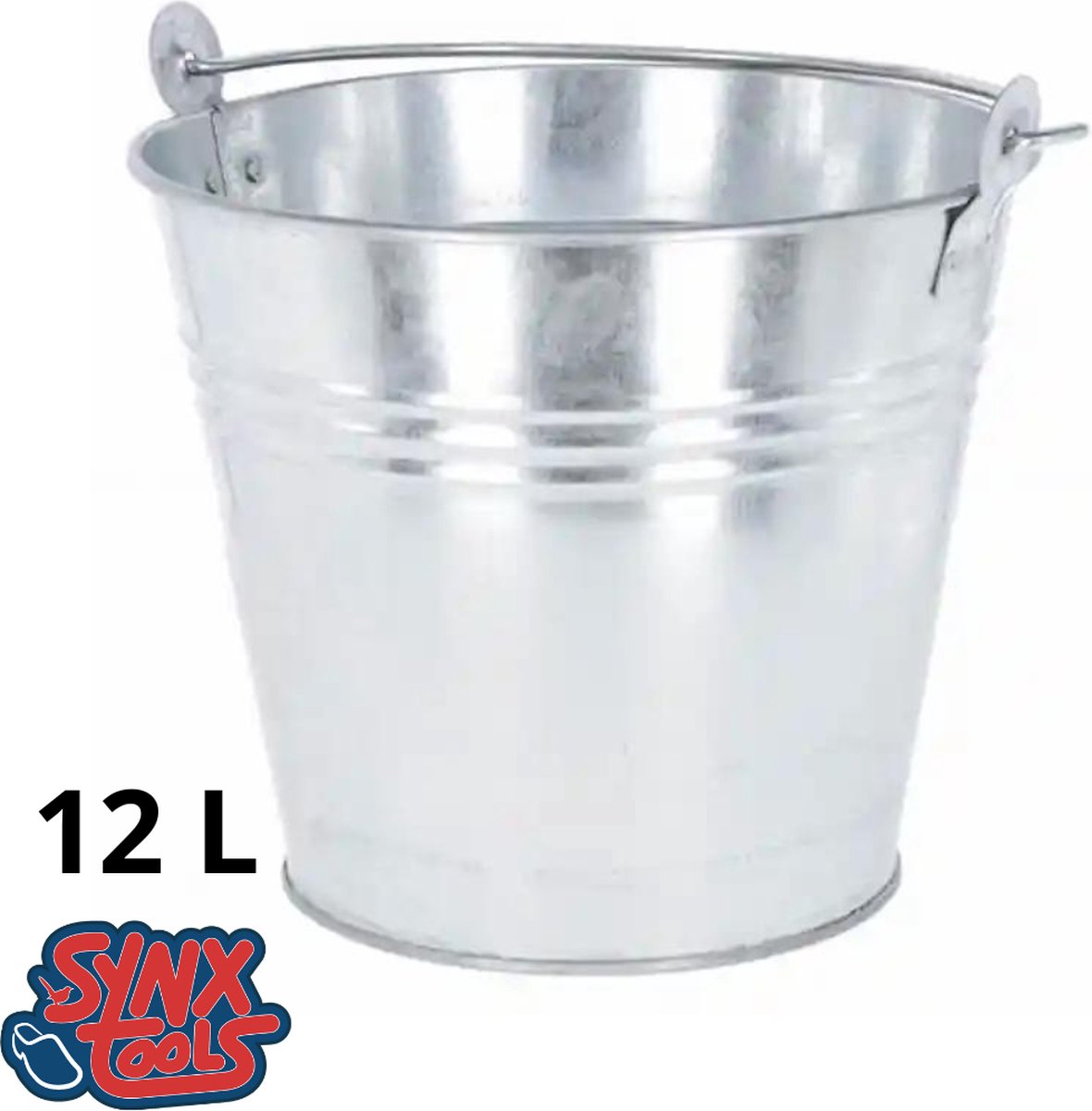 Goedkoopste Synx Tools Emmer - Verzinkt - ijsemmer - 12L - houtskool emmer - Schepemmer - ijsblokjesemmer - decoratieve bakken