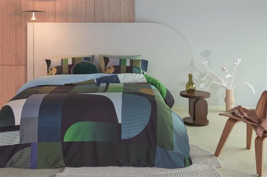 Kardol Utopia dekbedovertrek - Lits-Jumeaux - 240x200/220 - Blauw Groen van Merkloos — afbeelding 2