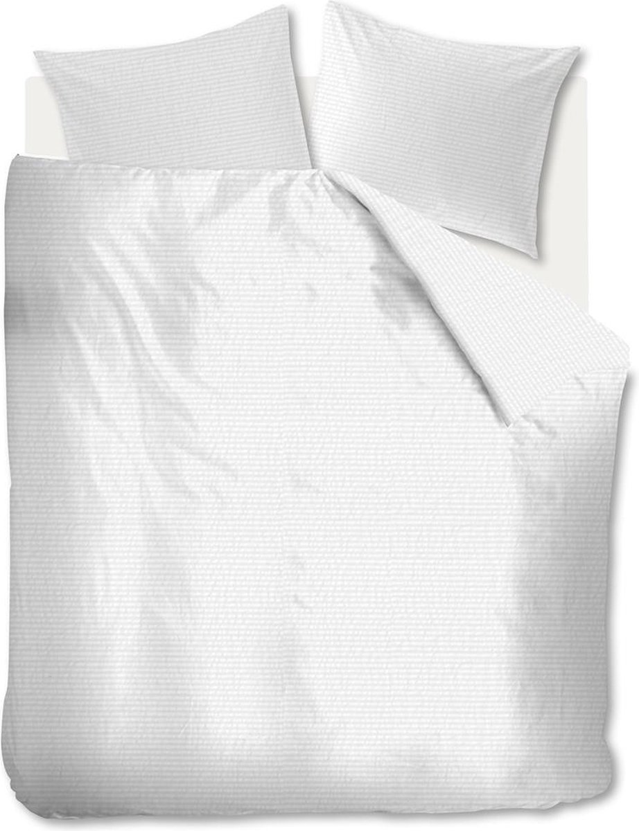 Beddinghouse Wave dekbedovertrek - Effen - Tweepersoons - 200x200/220 cm - Wit