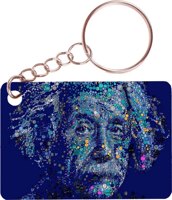 Porte-clés 6x4cm - Einstein - Symboles Physique