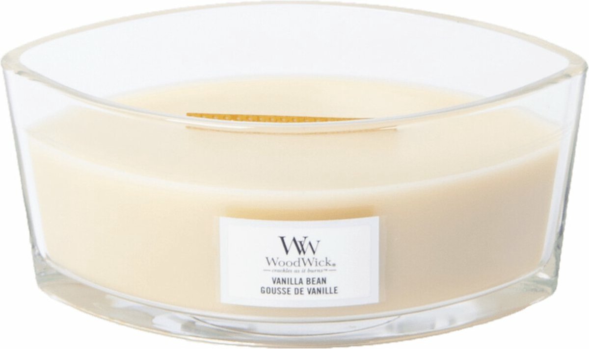 Hearthwick Flame WoodWick White Vanilla Bean Candle - 76112