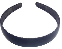 Diadeem siliconen breed zwart