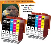 364XL huismerk inktpatronen XL Set van 10 stuks met 4 x brede zwarte cartridges en 3 x 2 kleuren cartridges