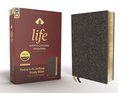 NIV Life Application Study Bible, Third Edition- NIV, Life Application Study Bible, Third Edition, Bonded Leather, Navy Floral, Red Letter
