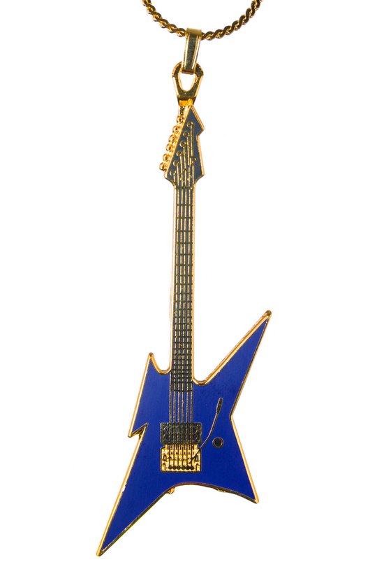 Halsketting BC Rich Ironbird gitaar, blauw