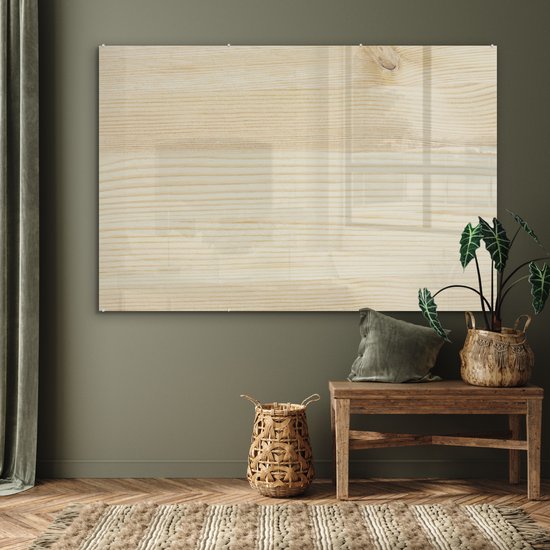MuchoWow® Peinture sur verre 150x100 cm - Peinture sur verre acrylique - Une structure en bois clair - Photo sur verre - Peintures