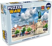 Puzzel Standbeeld - Plein - Gent - Legpuzzel - Puzzel 1000 stukjes volwassenen