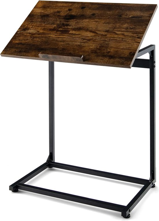 Table Pour Ordinateur Portable Sur Lit - Hauteur Et Angle Réglables, Pliable, Dimensions 58 X 37 Cm