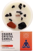 Chakra Kristallen Kaarsen - Wortelchakra- AWGifts - Kaars - Spiritueel - Cadeau