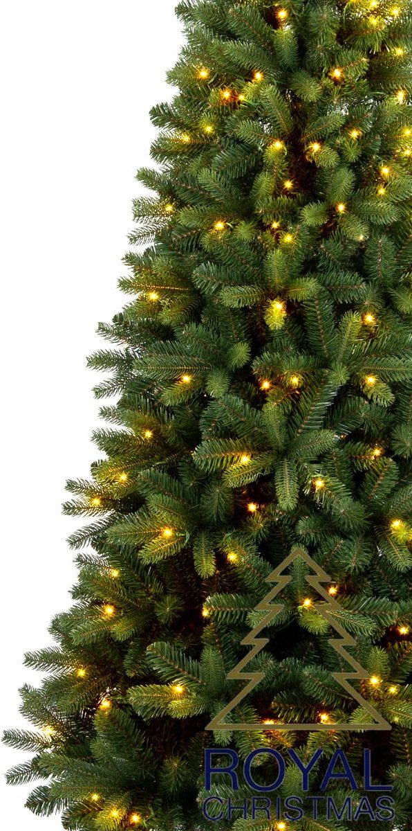 Royal Christmas -Smalle Kunstkerstboom met verlichting - Alaska Premium - 210cm met 250 LED-Lampjes – foto 2