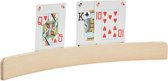 Set van 4 houten speelkaartenhouders - 50 cm - speelkaarten