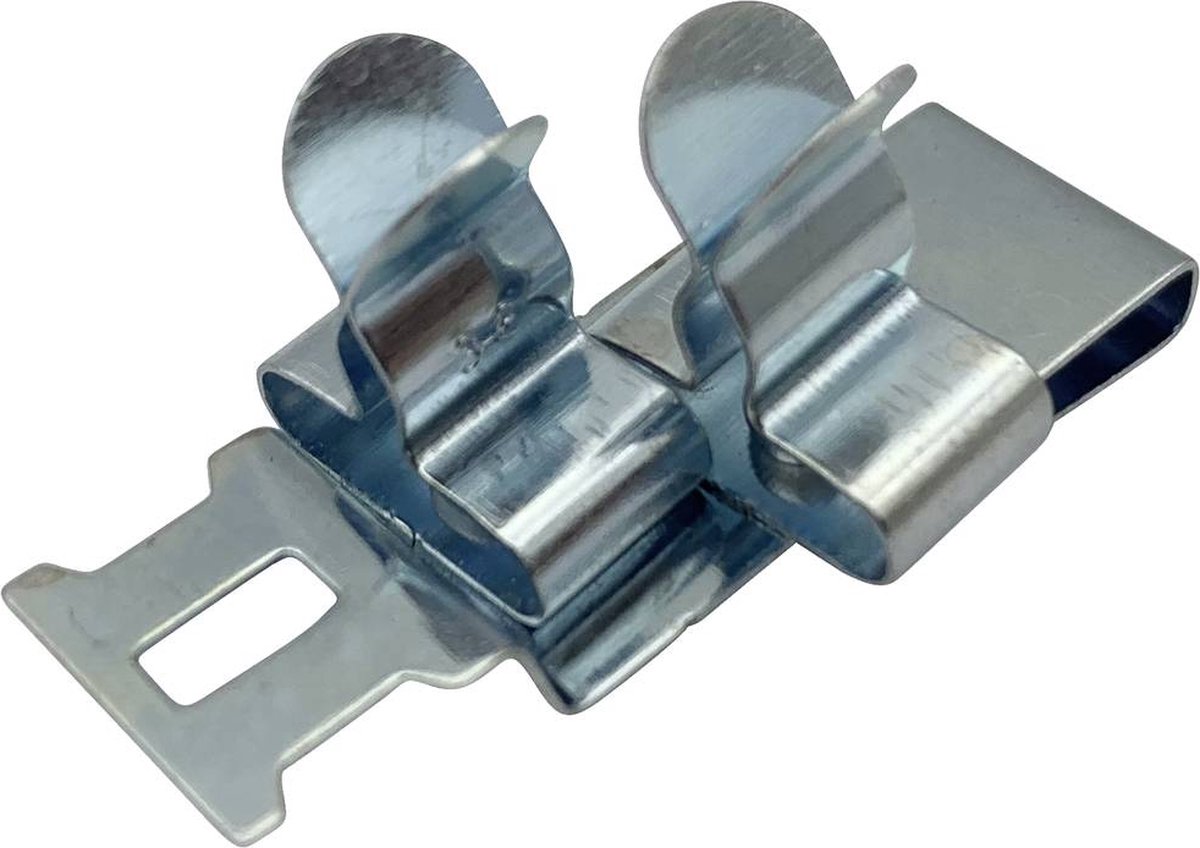 TRU COMPONENTS Schildklem Klem-Ø (max.): 6 mm Verenstaal 1 stuk(s)