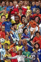 Legendarische voetballers Poster 61x91.5cm