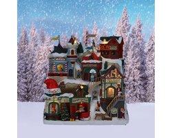Lemax - 'The Elf Workshop' - Verlicht kerstdorp - Exclusief adapter (werkt ook op batterijen)