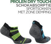 Norfolk - Course à pied - Chaussettes de sport Prolen Dry-Touch Low Cut - 2 paires - Blauw/Lime - 39-42 - Lynx