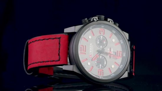 Curren - Horloge Heren - Cadeau voor Man - Horloges voor Mannen - 47 mm -  Bruin | bol