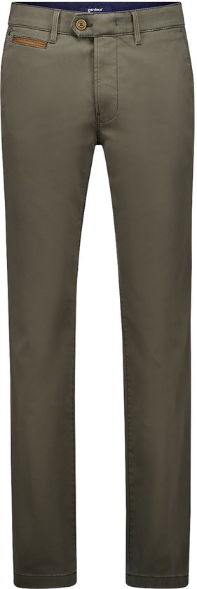 SINGLES DAY! Gardeur - Chino Benny 3 Olijfgroen - Heren - Maat 24 - Modern-fit