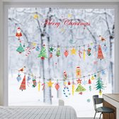 Muursticker Kerstmis hangende versiering muursticker Kerstman Muursticker venster voor vitrine huis decoratie Merry Christmas Kerstdecoratie