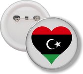 Button Met Speld - Hart Vlag Libya