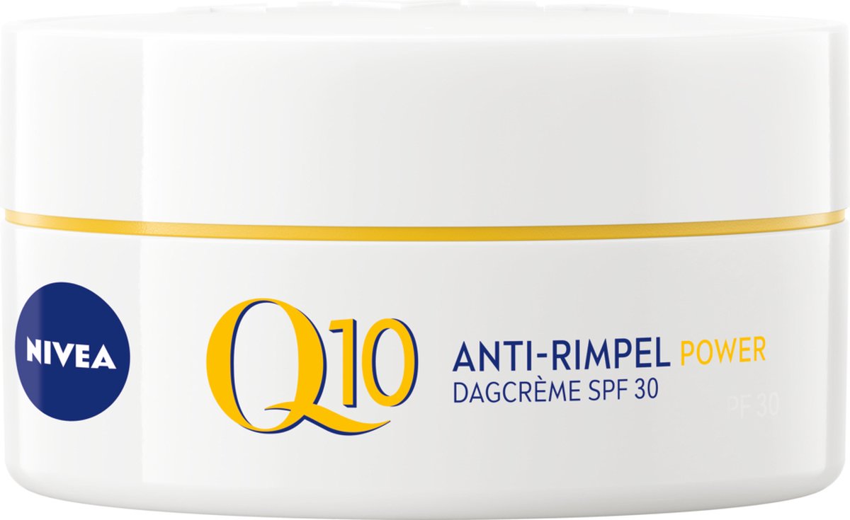 NIVEA Q10 POWER Anti-Rimpel Dagcrème - Alle huidtypen - SPF 30 - Met huididentiek Q10 en creatine - Verstevigt en beschermt - 50 ml - NIVEA