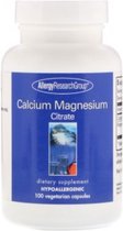CALCIUM MAGNESIUM CITRATE 100 VEGETARIAN CAPSULES - ALLERGY RESEARCH GROUP