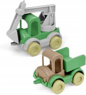 RePlay Kid Cars kiepwagen en graafmachine, gerecycleerde speelgoedset