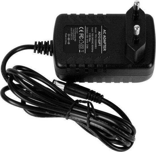 RexTech LED strip adapter - 12V 2A - Zwart - 24 Watt | bol