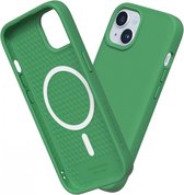 Geschikt voor Rhinoshield Apple iPhone 15 Solidsuit Geschikt voor Mag Hoesje - Groen