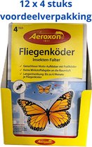 Aeroxon Raamsticker tegen vliegen 12 x 4 stuks Voordeelverpakking