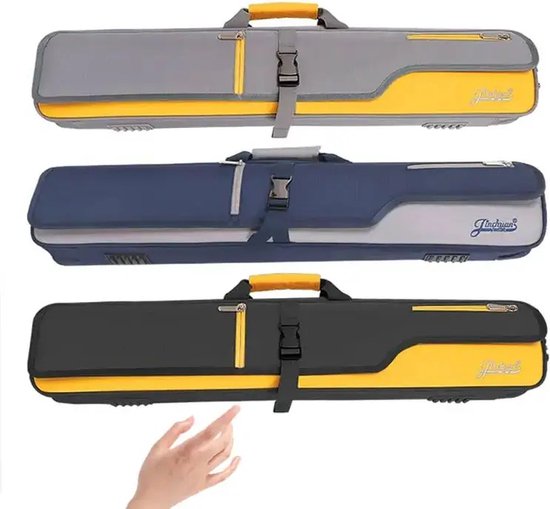 Biljart pool tas 3+4 geel grijs