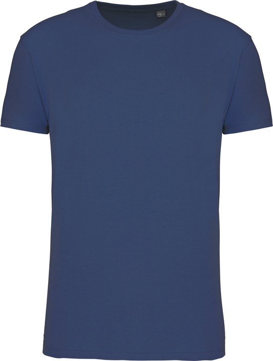 Donkerblauw T-shirt met ronde hals merk Kariban maat XL