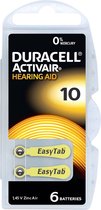Pile non rechargeable pour prothèse auditive Duracell DA10 1,4 V