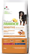 Natural Trainer - Sensitive Adult Medium Salmon Glutenvrij Hondenvoer 12 kg