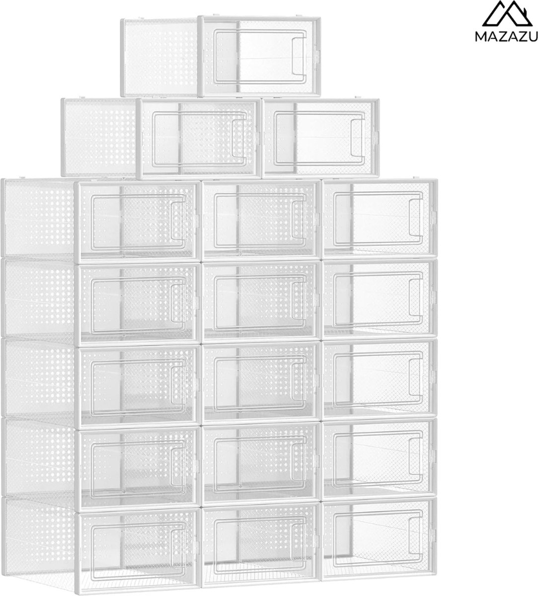 MIRA Home - Schoenendoos - Opbergbox - Schoen Organizer - Opbergdozen - 33.3x23x14