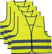 Dunlop Safety Vest - 4x - jaune - réfléchissant - pour adultes - modèle taille unique