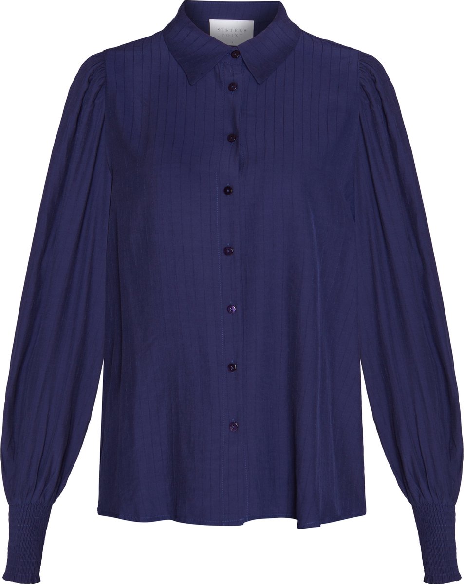SISTERS POINT Viada-sh - Dames Blouse - Navy - Maat M