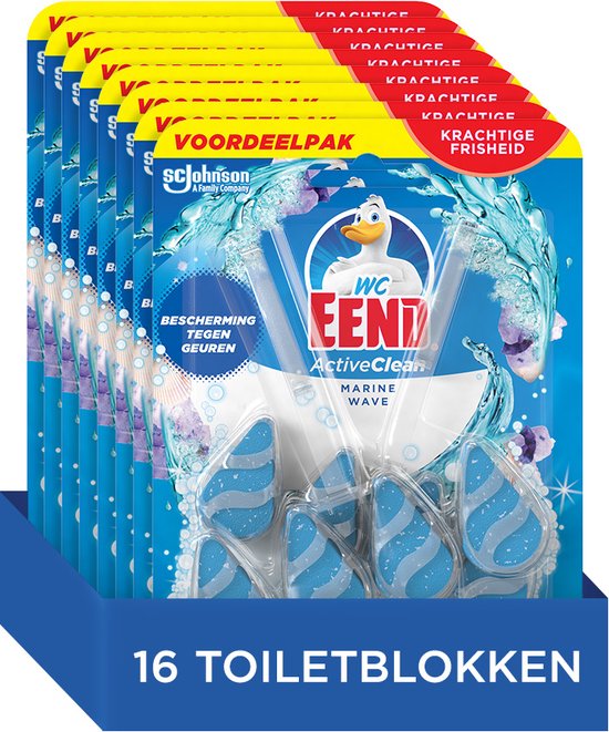 Foto: Wc eend toiletblok active clean duopack marine wave 16 x 38 6 gr