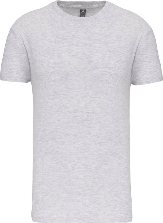Ash Heather Grey 2 Pack T-shirts met ronde hals merk Kariban maat 5XL